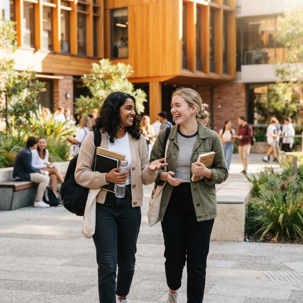 Diverse IHM social work students together